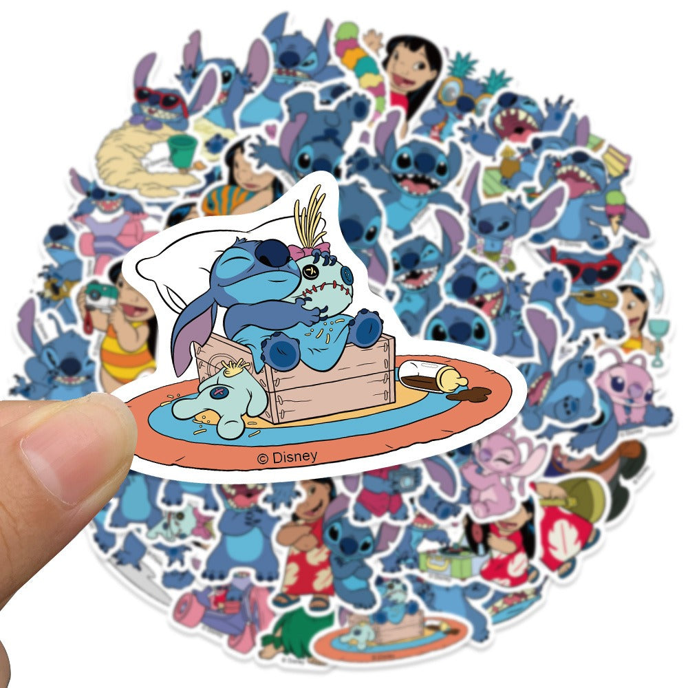 Stickers Stitch vinílicos - pack 50
