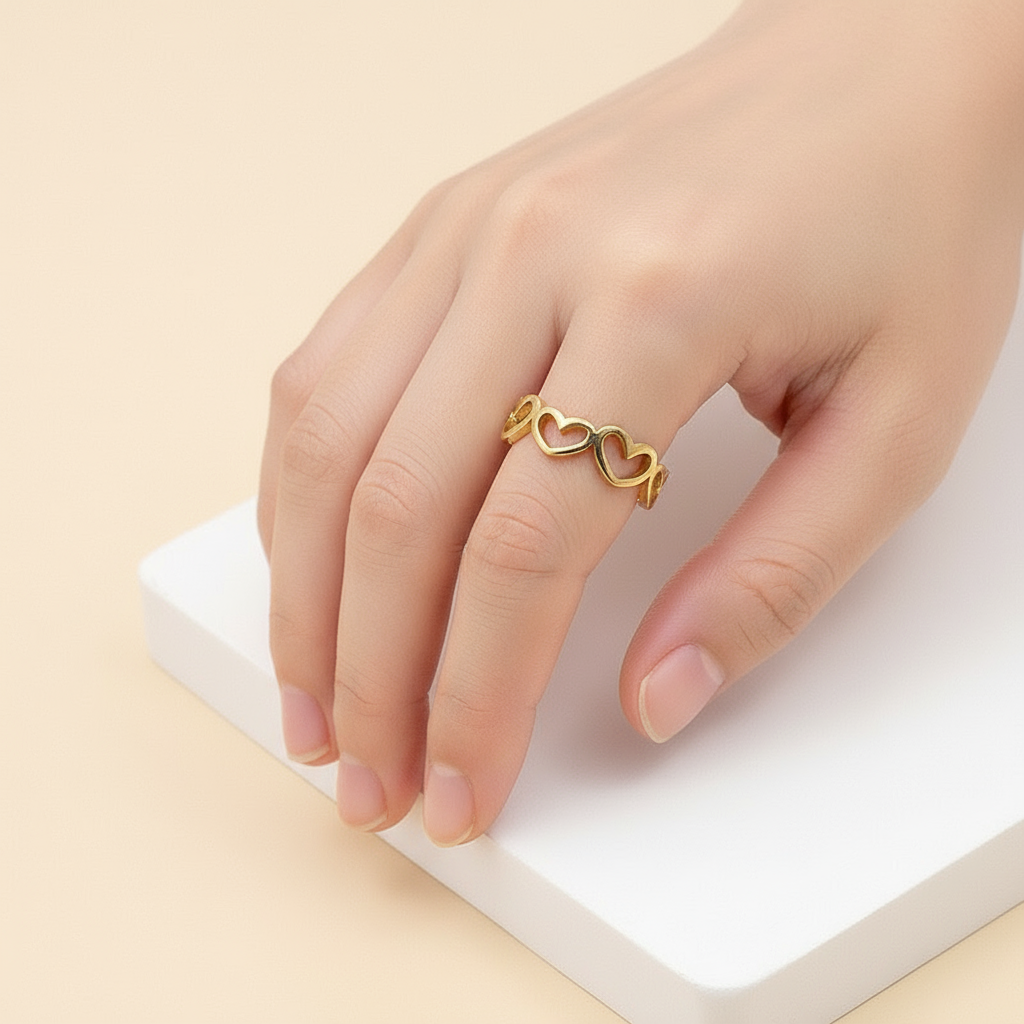 Anillo Corazones