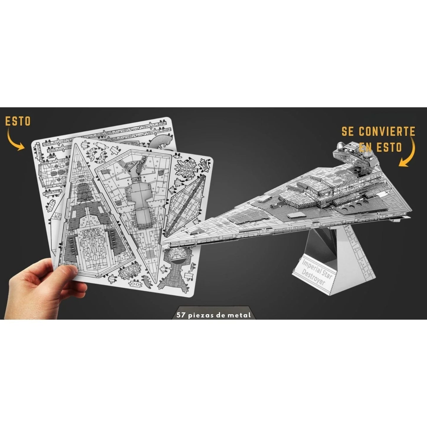 Rompecabezas 3D - Destructor Estelar Imperial 🌌