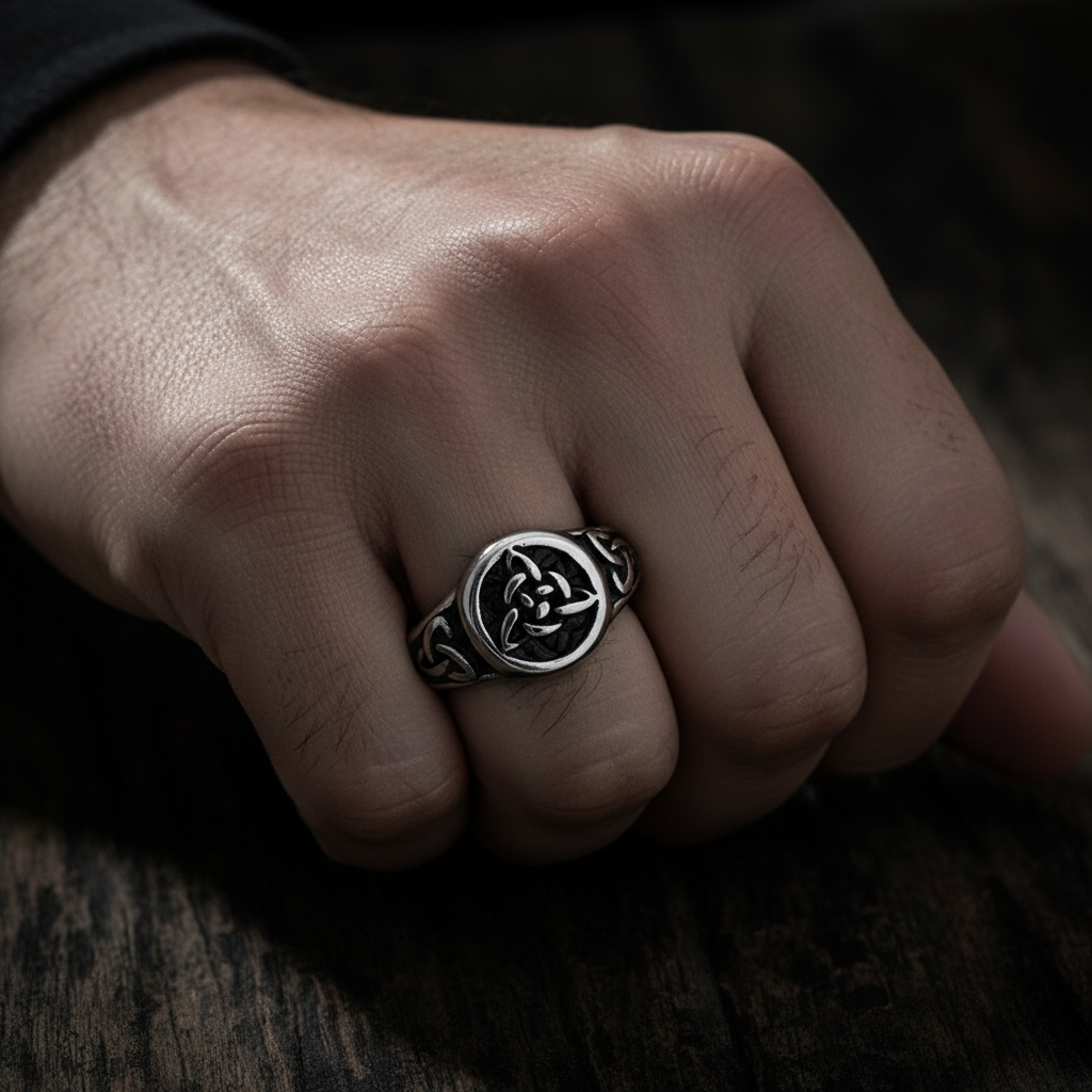 Anillo Nudo Celta Triqueta