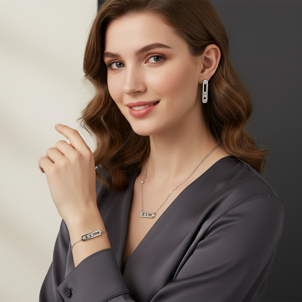 Set de Joyas de Barra con Circonias ✨💎