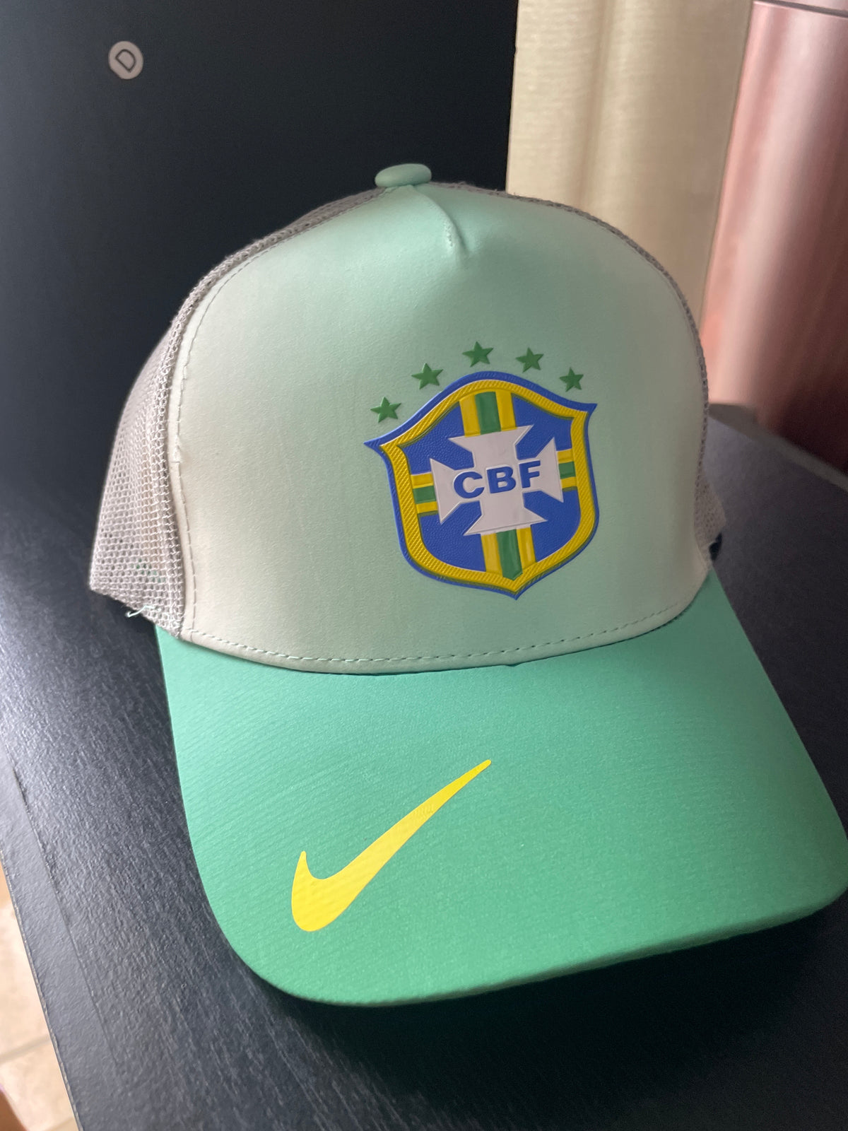 Gorra FIFA Brasil verde PVC