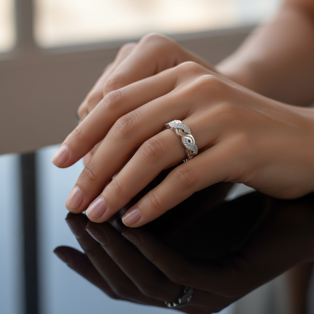 Anillo diseño trenza ✨💍