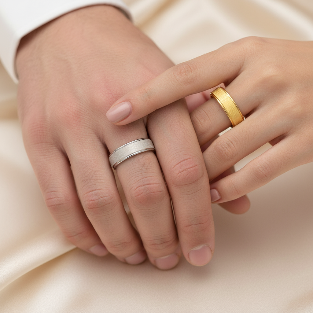 Anillo clásico texturizado 💍✨