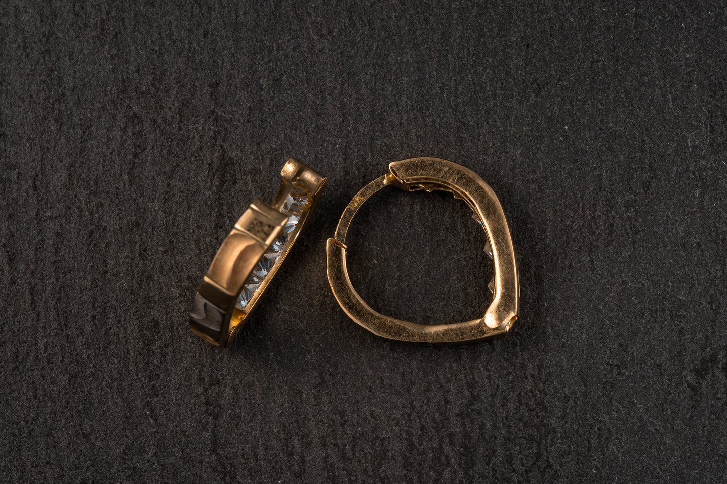 Aretes, oro 10k
