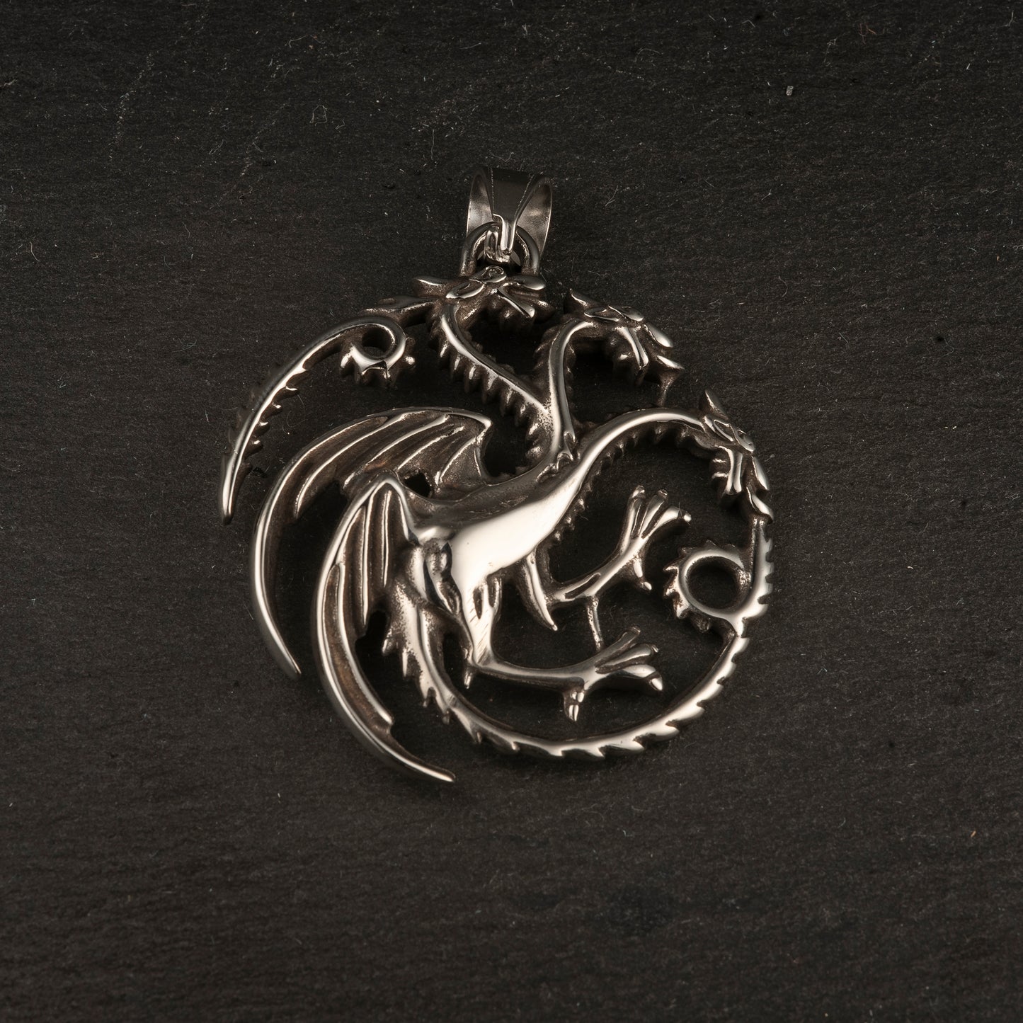 Dije acero Dragón Casa Targaryen, GoT