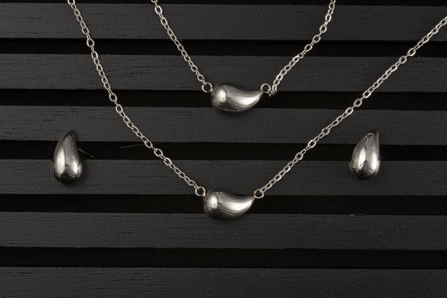 Set de acero gotitas