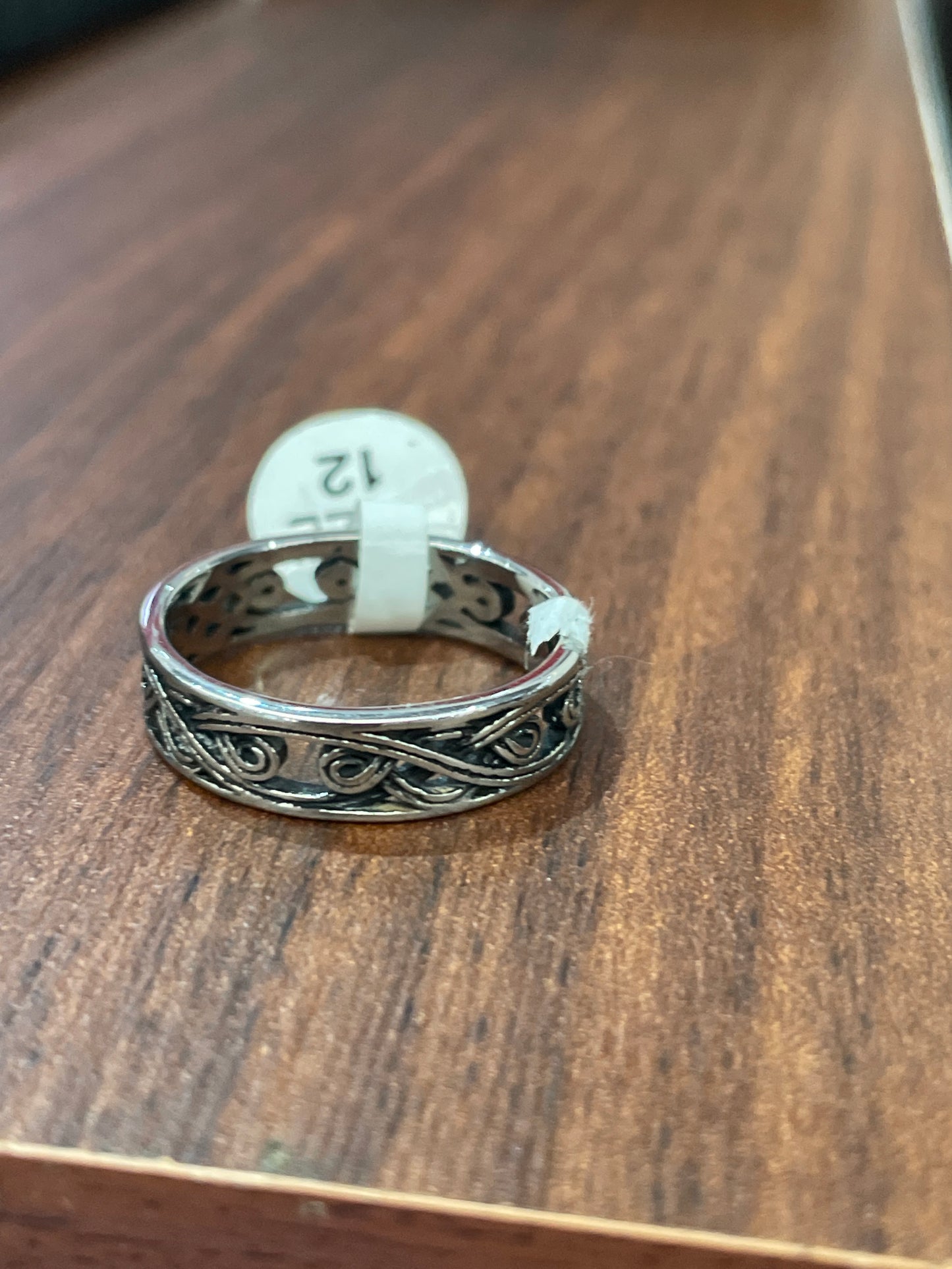 Anillo acero inoxidable Celta Calado