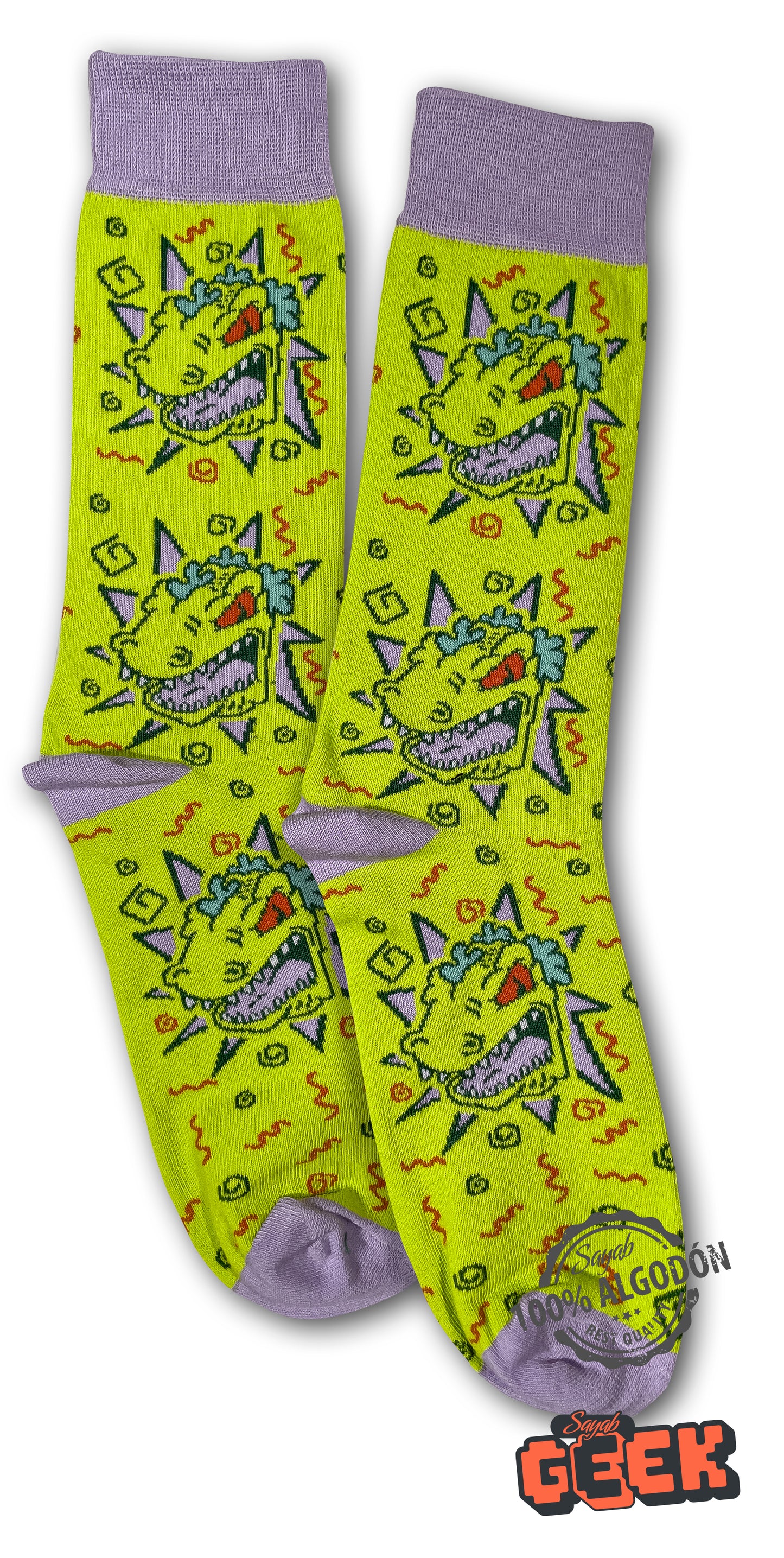 Calcetín 100% algodón Rugrats Reptar