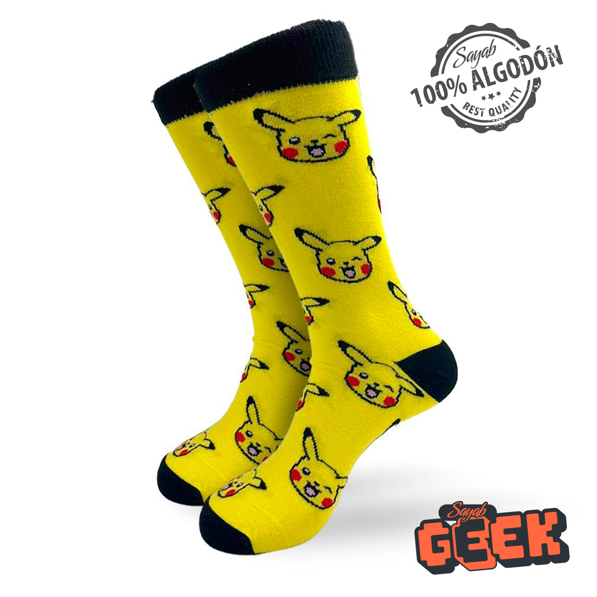 Calcetín 100% algodón Pikachu