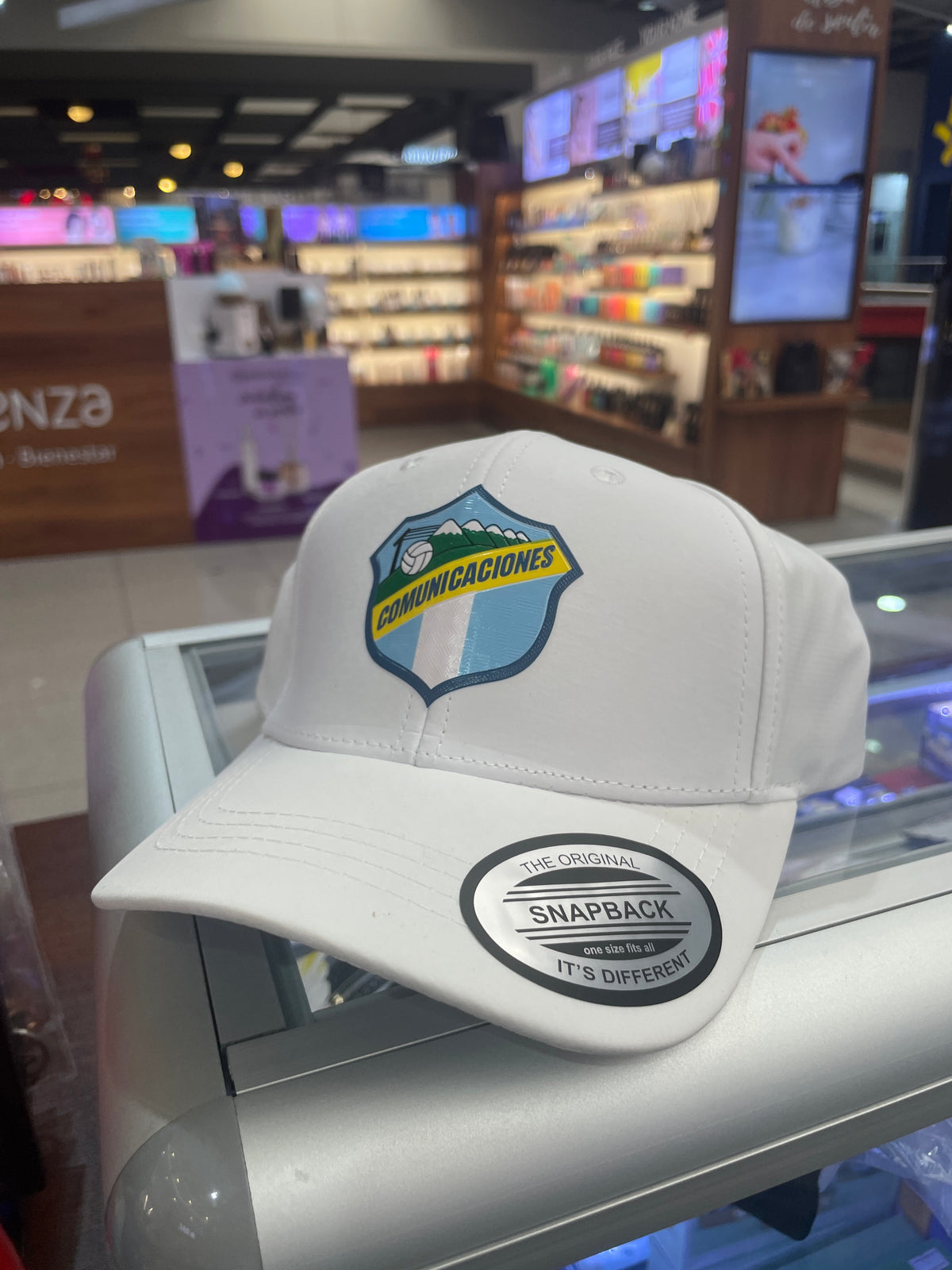 Gorra Comunicaciones infantil blanca