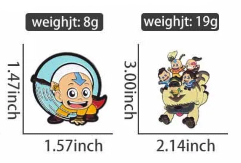 Pin Avatar - Appa, Aang, Katara, Sokka,