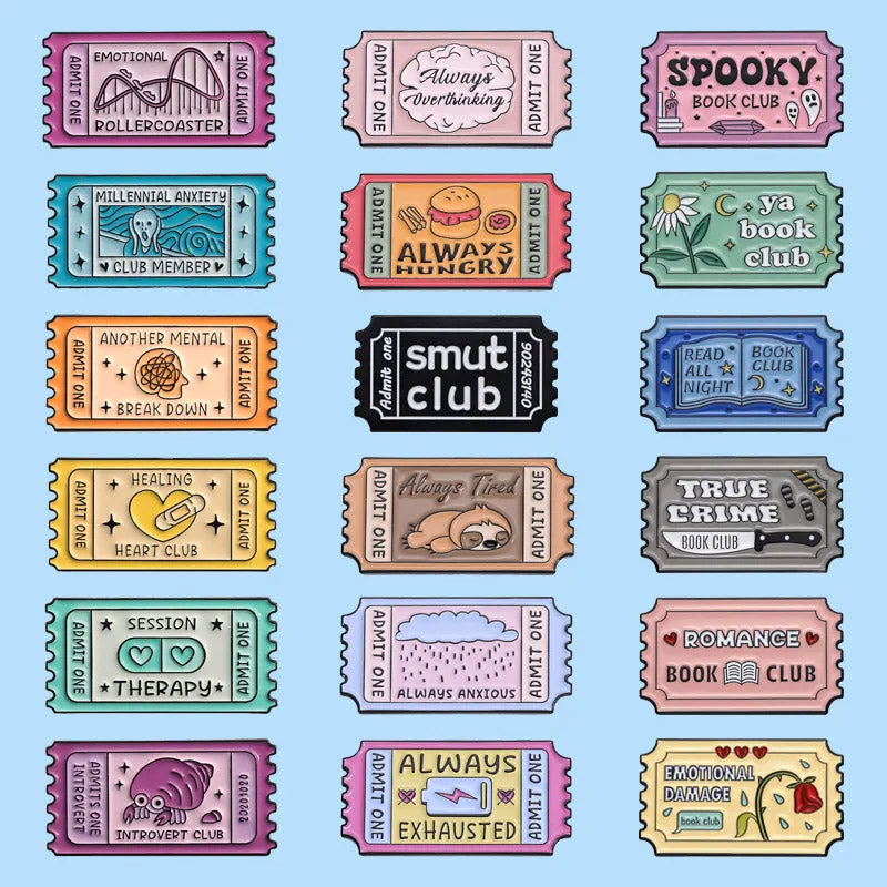 Pin ticket true crime - Halloween