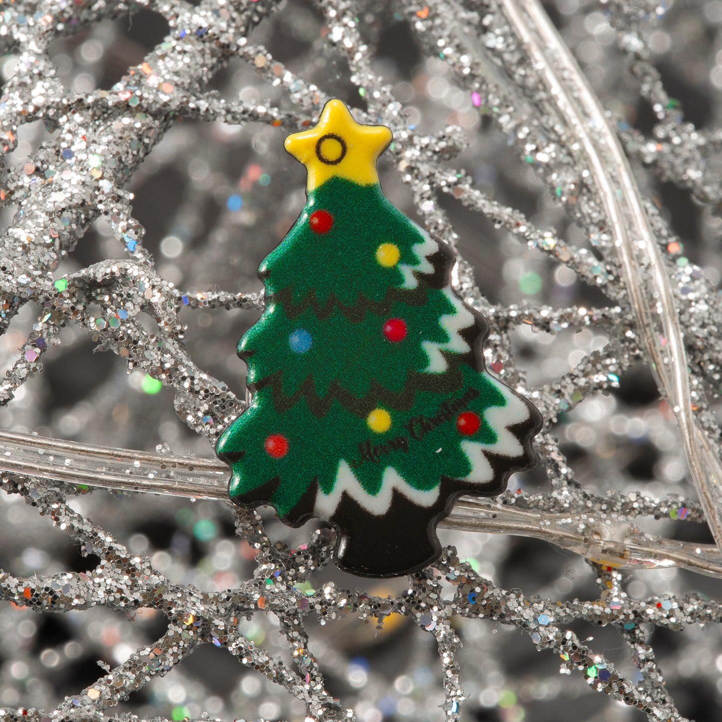 Pin navideño árbol