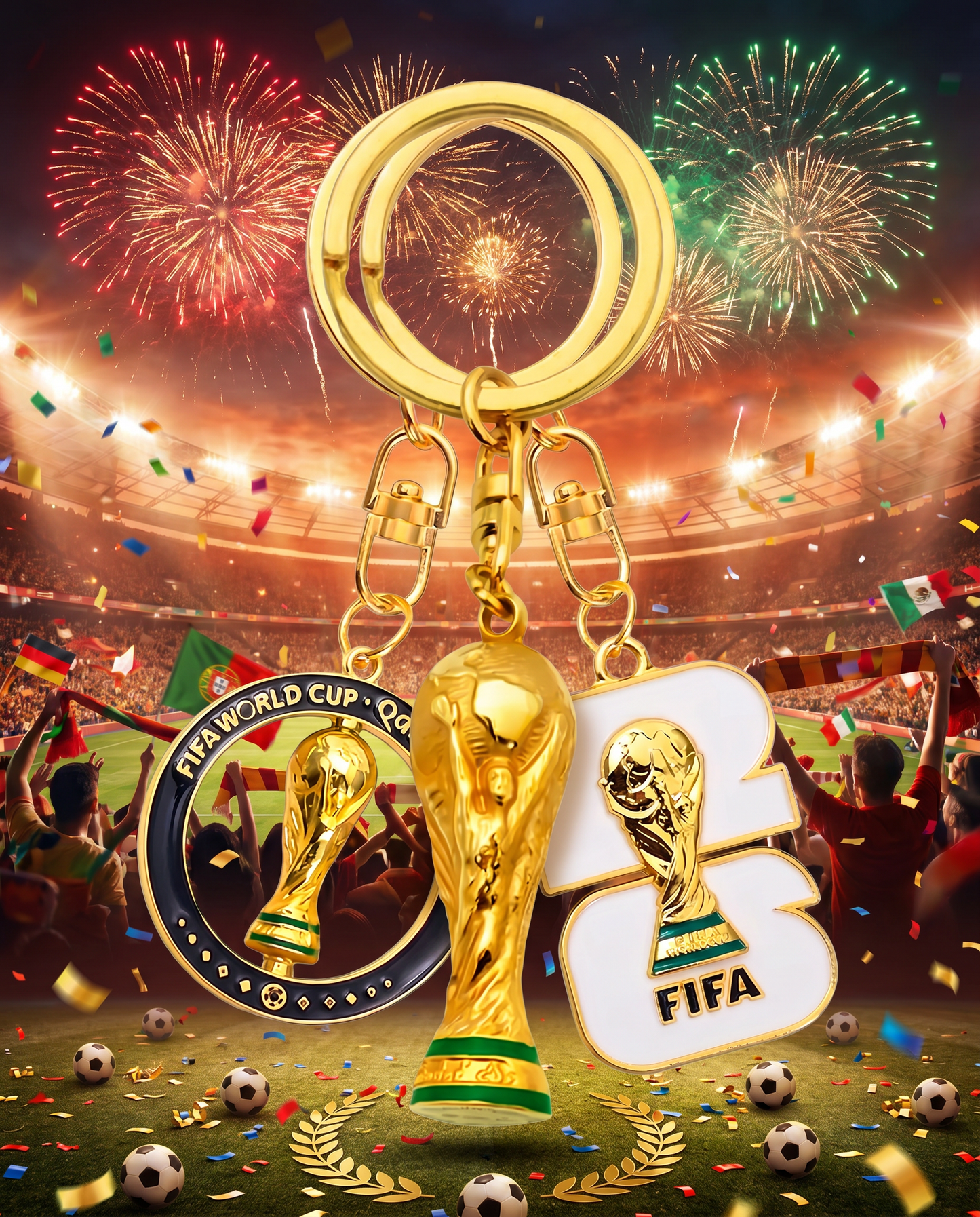 Llavero mundial football