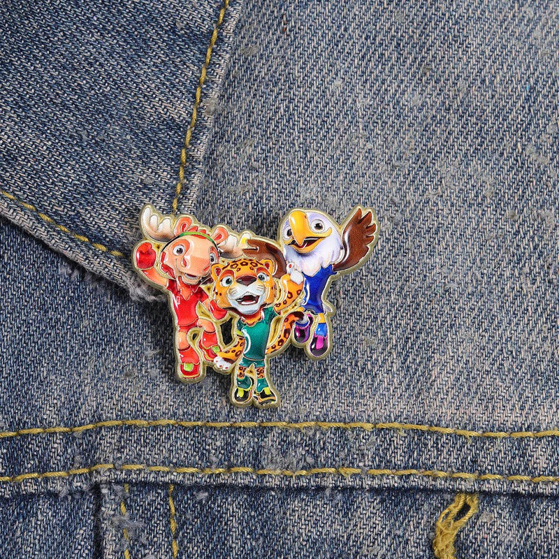 Pin Mundial mascotas celebrando