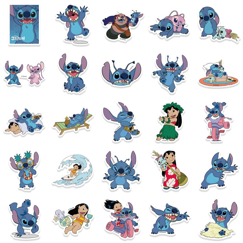 Stickers Stitch vinílicos - pack 50