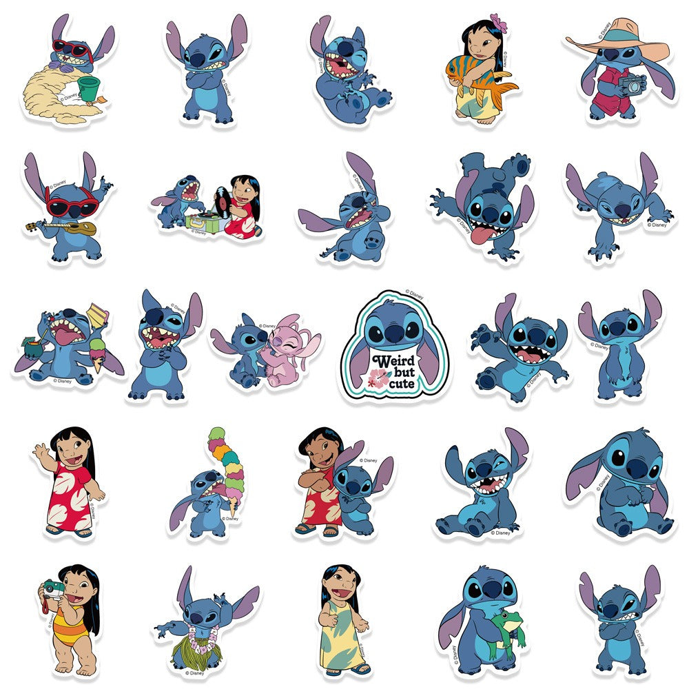 Stickers Stitch vinílicos - pack 50