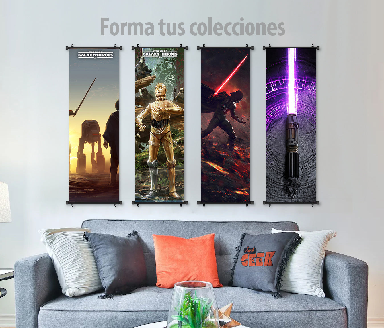 Poster StarWars Boba Fett  y baby Yoda