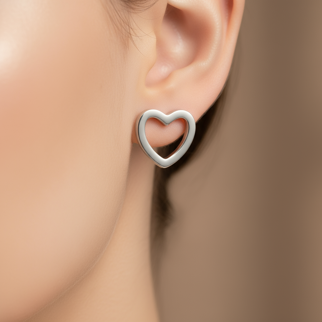 Set de Joyas de Corazón de Acero Inoxidable 💖