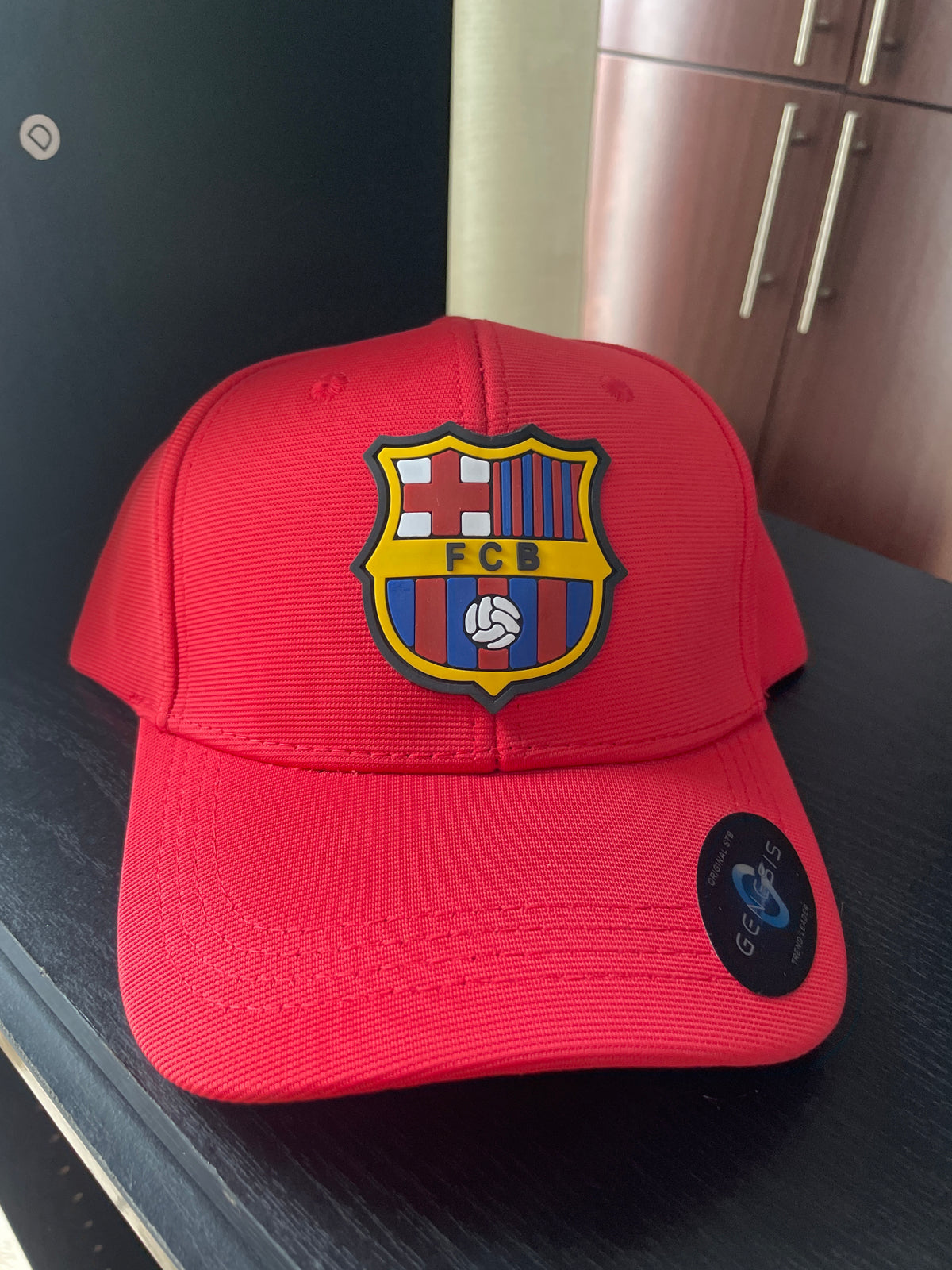 Gorra Barcelona rojo texturizado