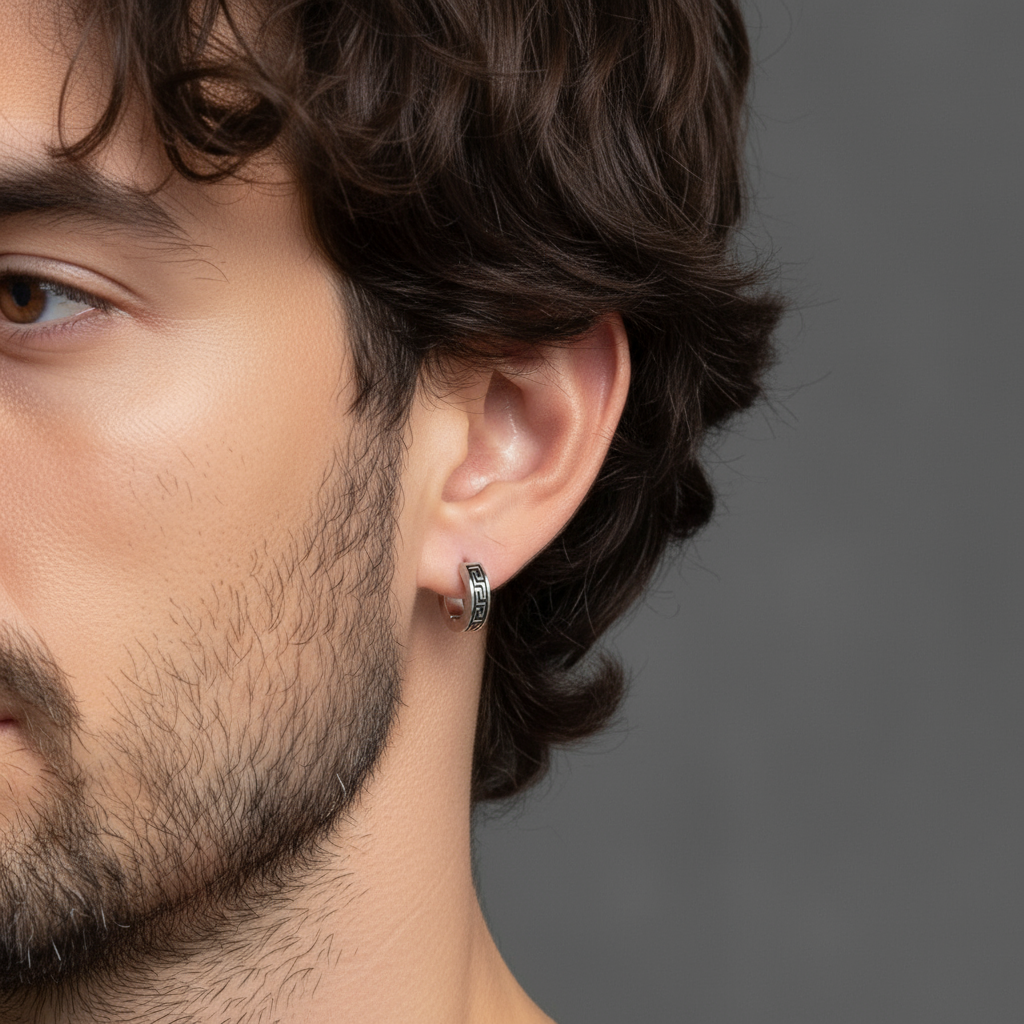 Aretes con Diseño Greca "Great Wall"