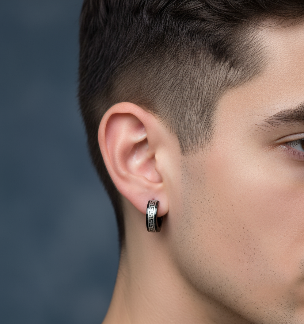 Aretes con Diseño Greca "Great Wall"