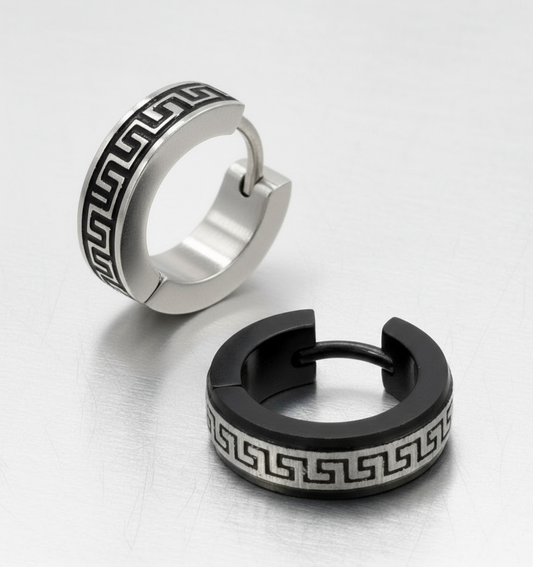 Aretes con Diseño Greca "Great Wall"