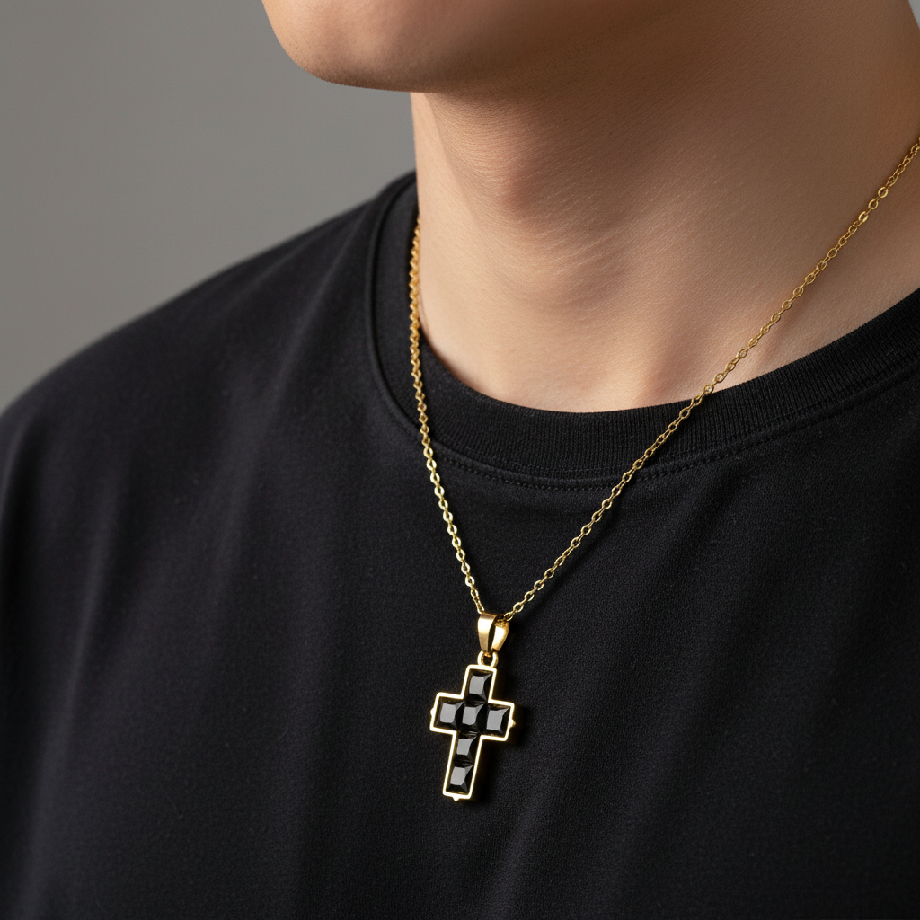 Cadena y dije Cruz Trendy ✝️💖