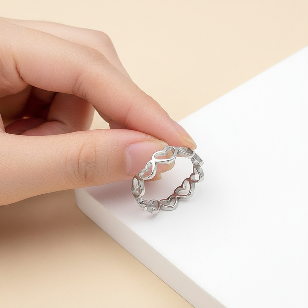 Anillo Corazones