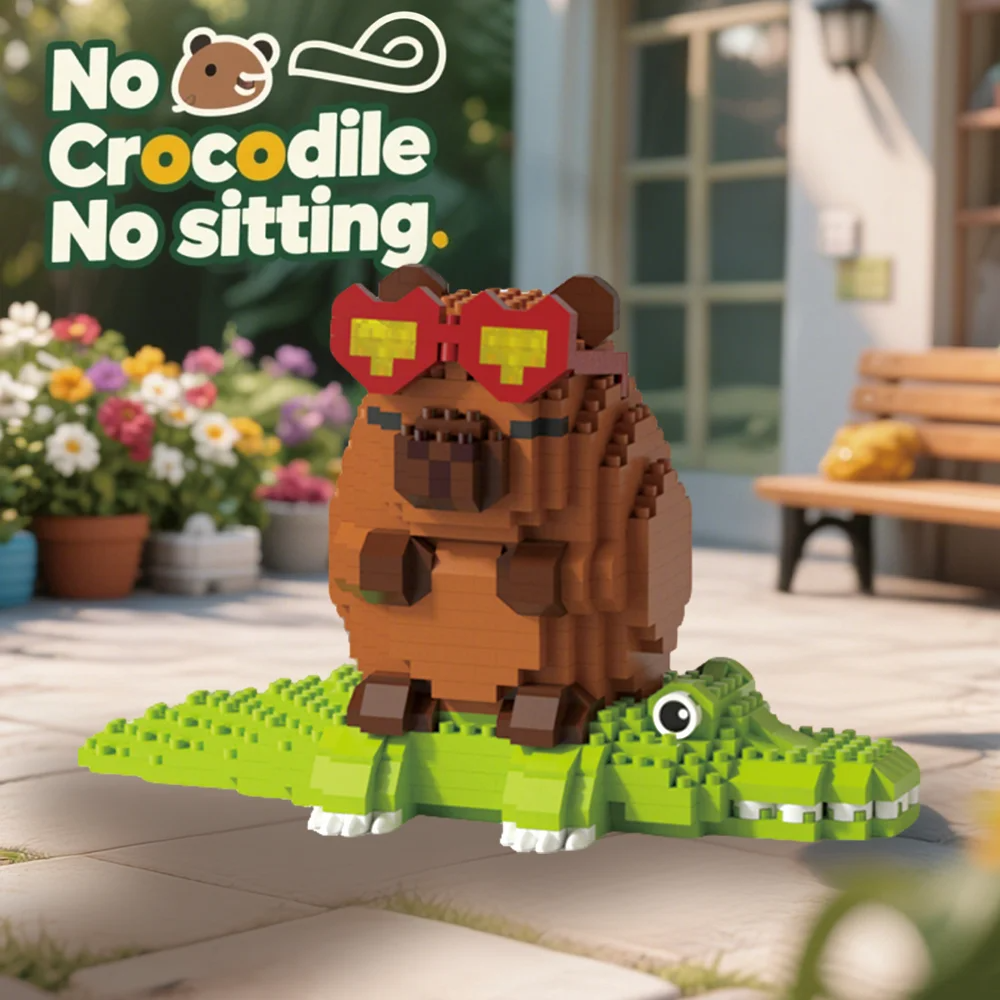 Lego - Capibara 🐊😎  cocodrilo