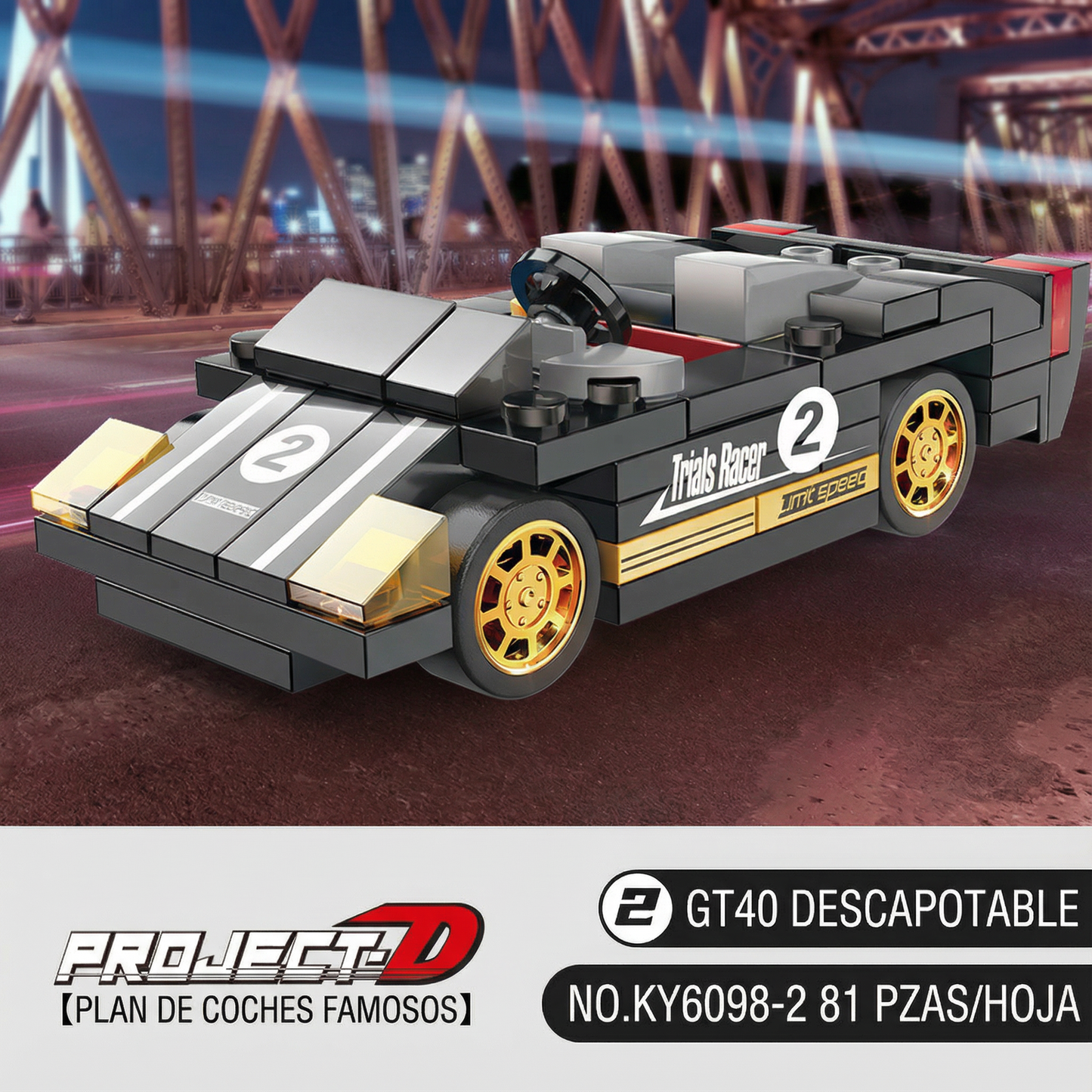 Lego - KY6098-2 - GT40 Descapotable  🏎️💨
