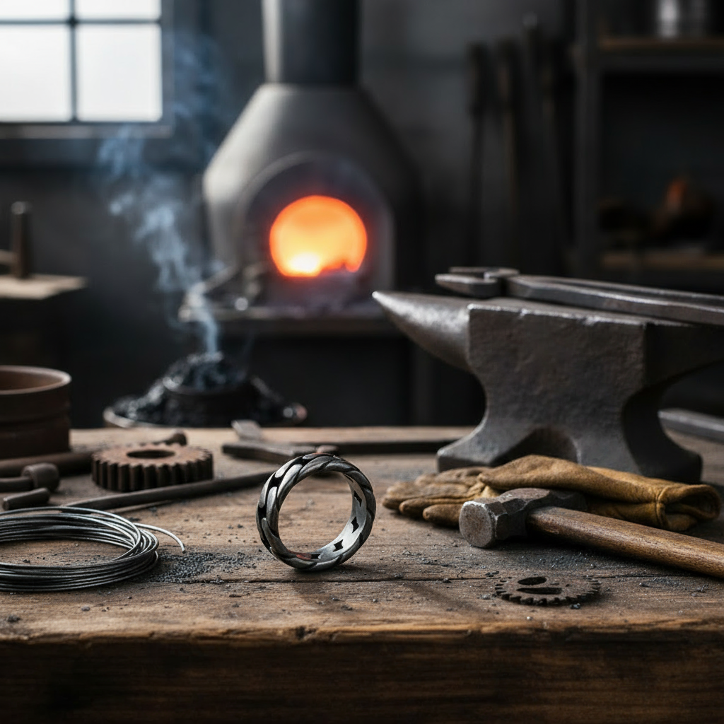 Anillo Cadena Vintage ⛓️🤘