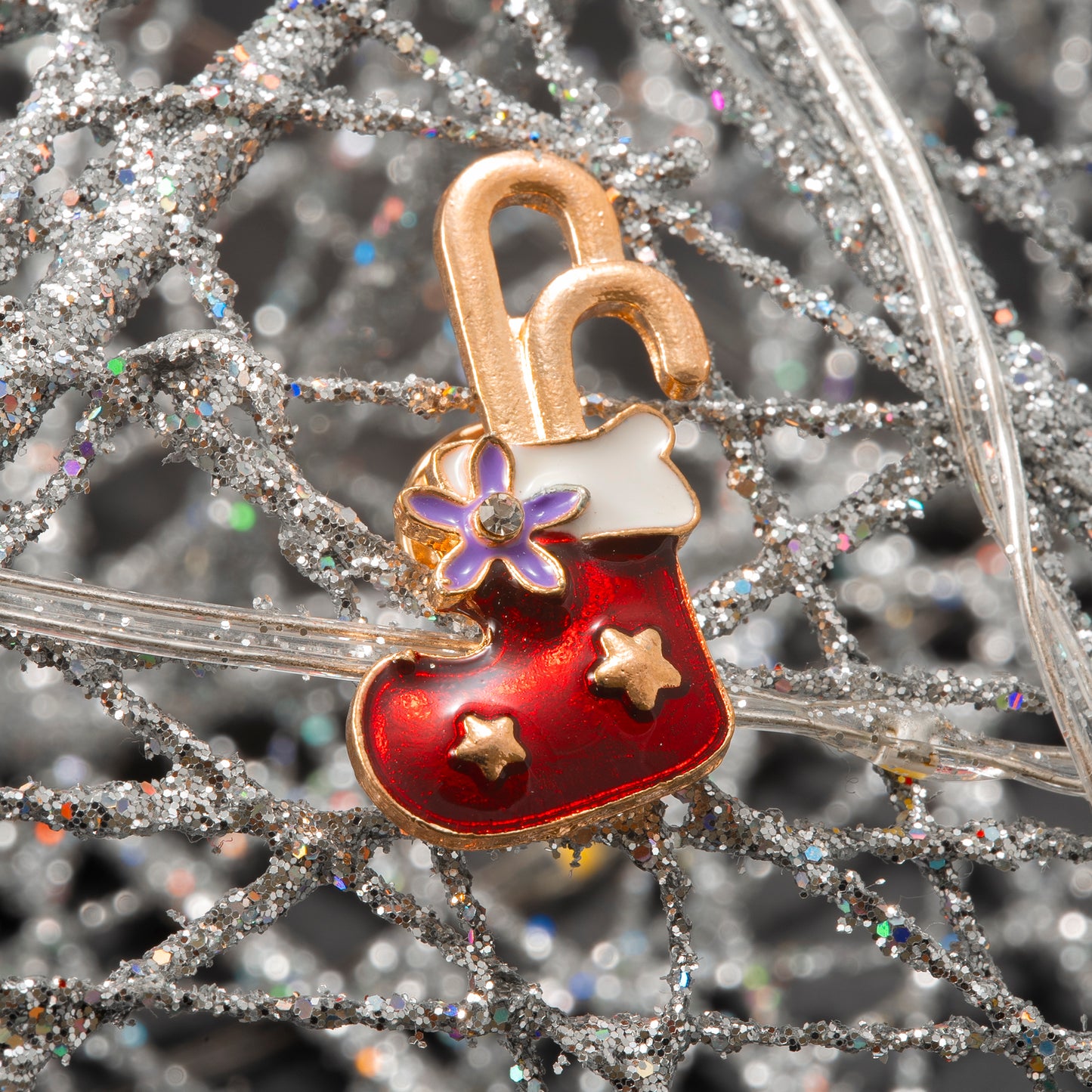 Pin navideño bota