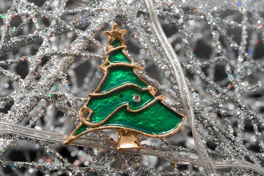 Pin navideño árbol