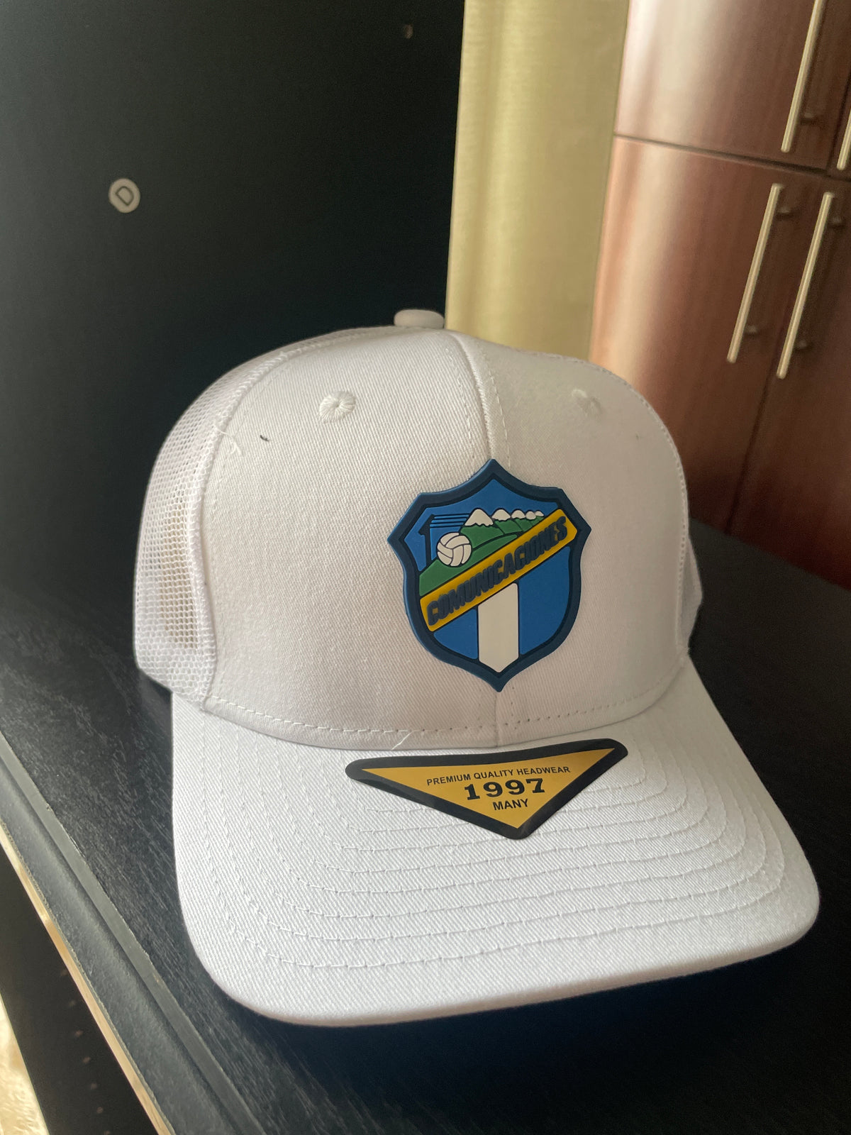 Gorra Comunicaciones blanca camionero