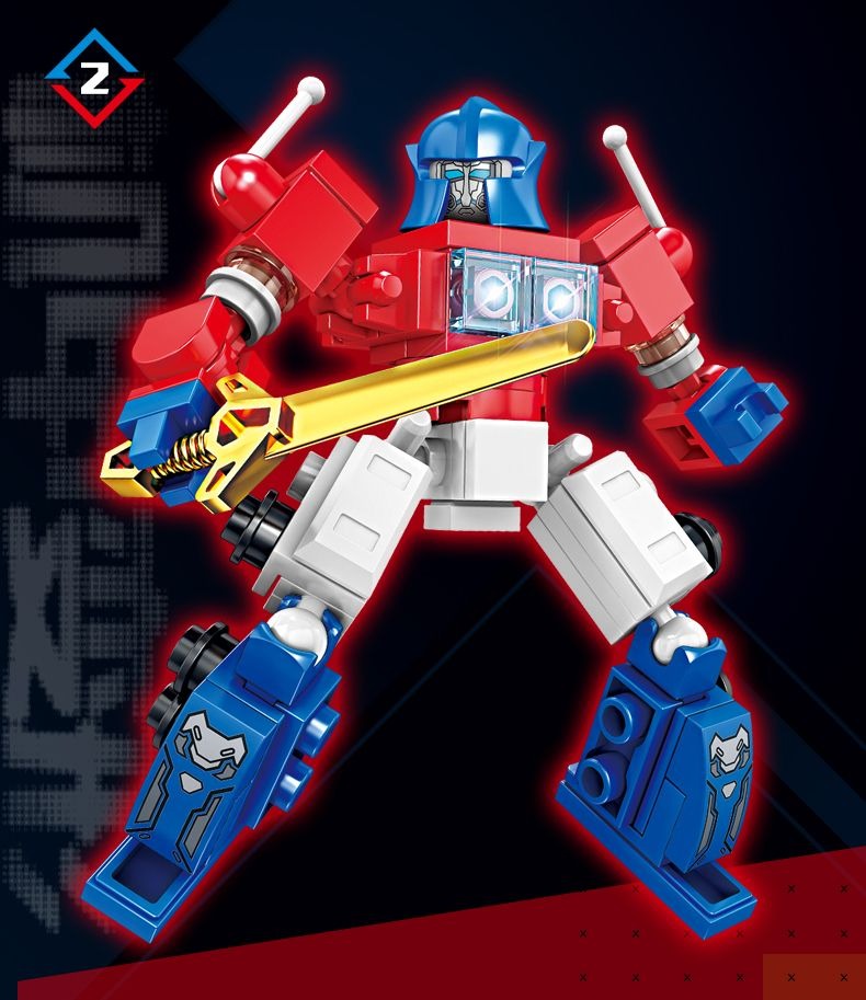 Lego - KY8099-2 Transformer Optimus red guardian