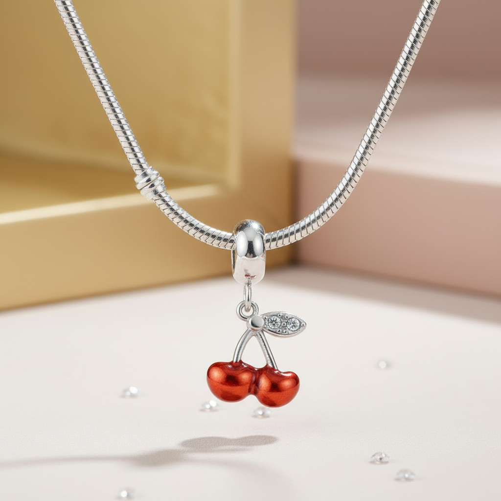 Charm Colgante de Cerezas 🍒✨