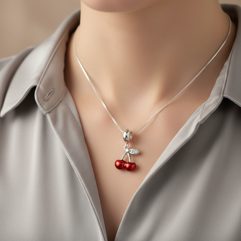 Charm Colgante de Cerezas 🍒✨