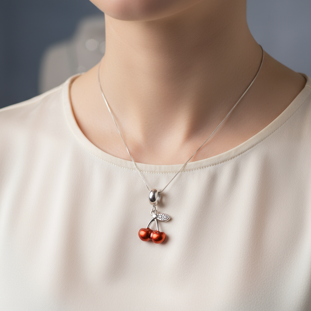Charm Colgante de Cerezas 🍒✨