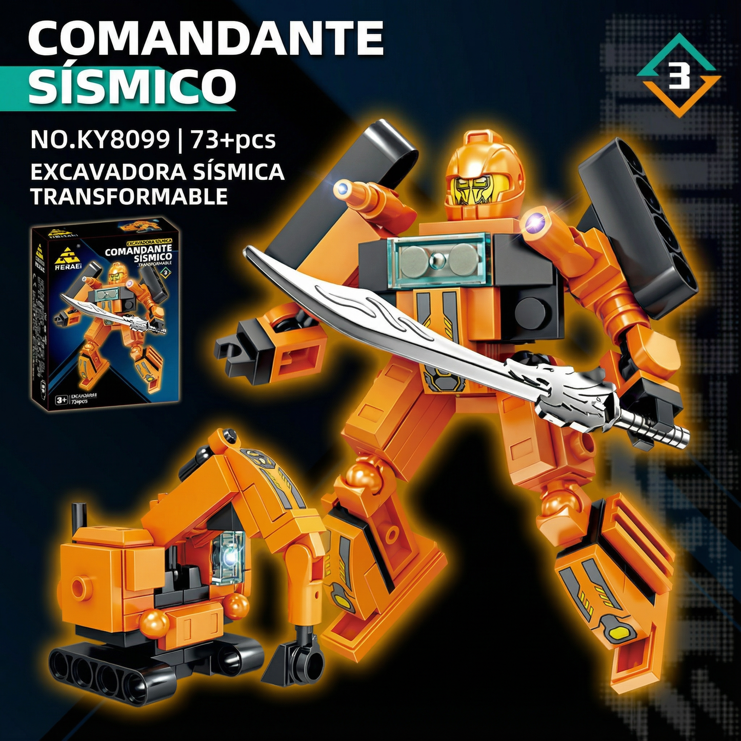 Lego - KY8099-3 Seismic Commander
