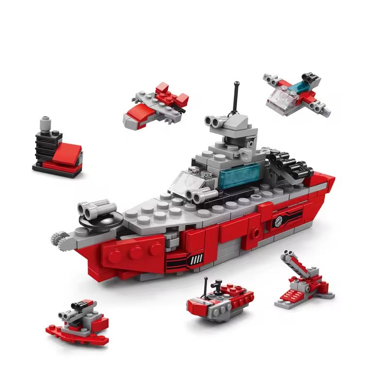 Lego - 8970-1 - Red Warship ⚓🚢  6 en 1