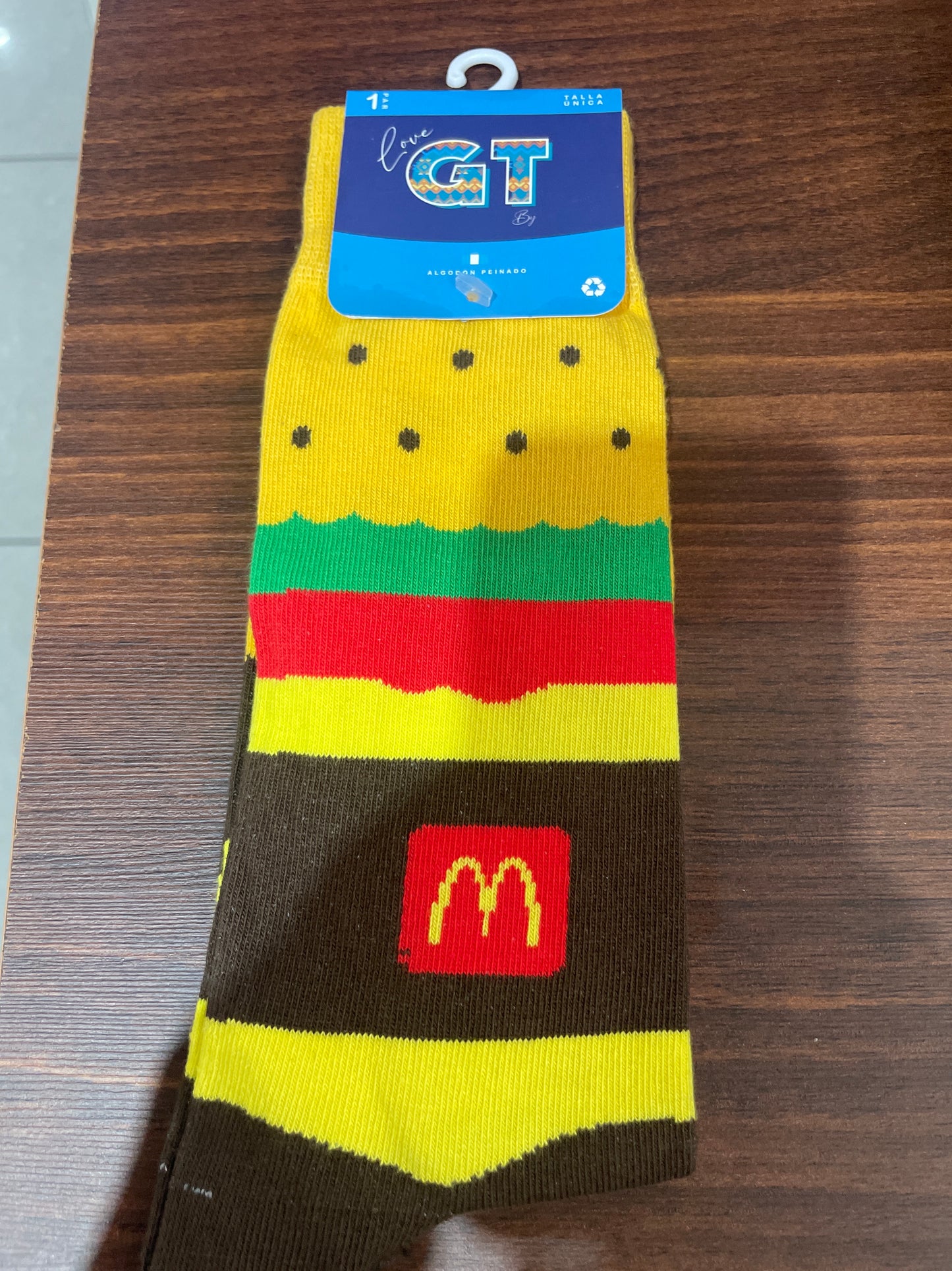 Calcetín 100% algodón hamburguesa