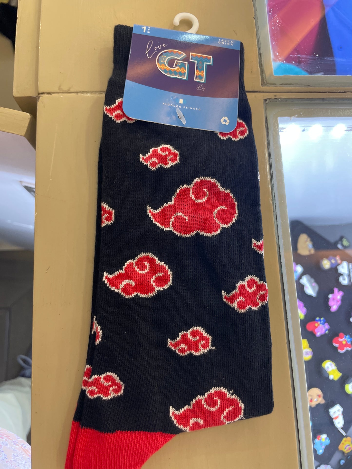 Calcetín 100% algodón Akatsuki Naruto