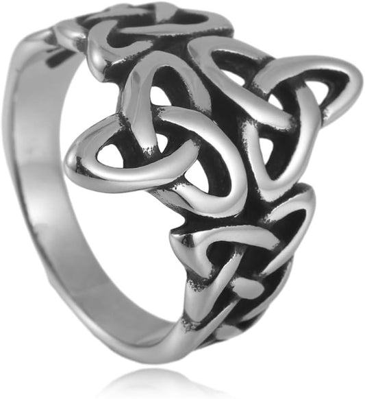 Anillo de Nudo Celta Triquetra