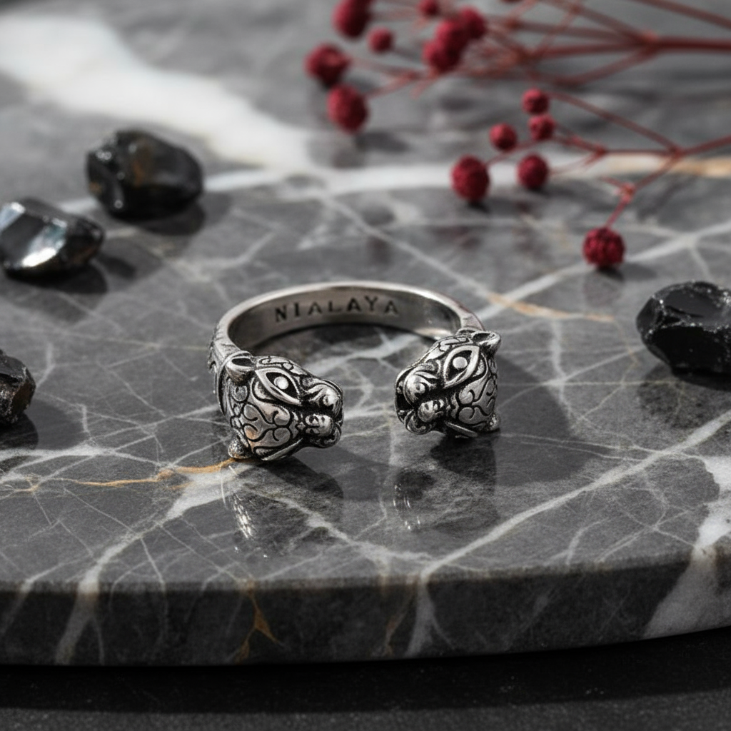 Anillo abierto de Pantera 🐆🖤