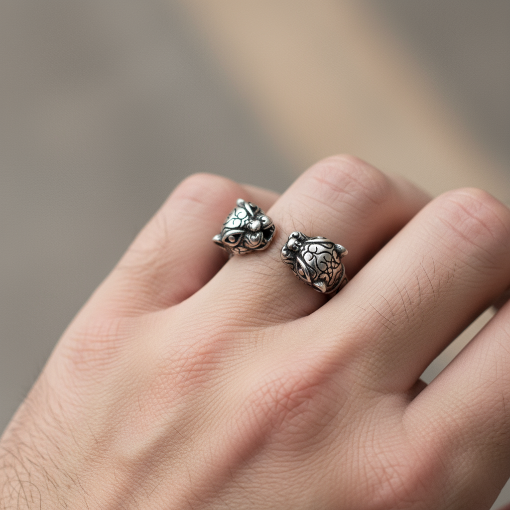 Anillo abierto de Pantera 🐆🖤