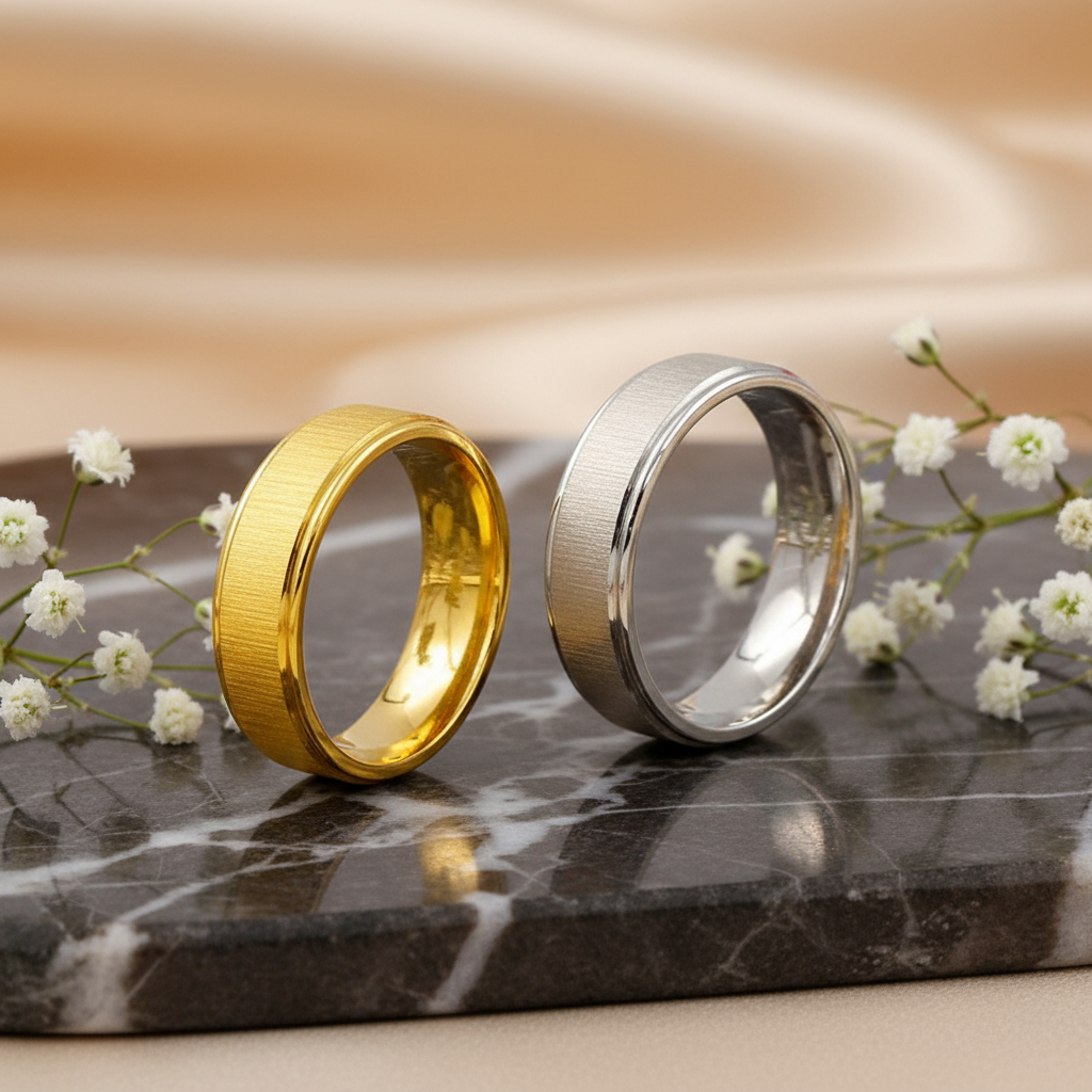 Anillo clásico texturizado 💍✨