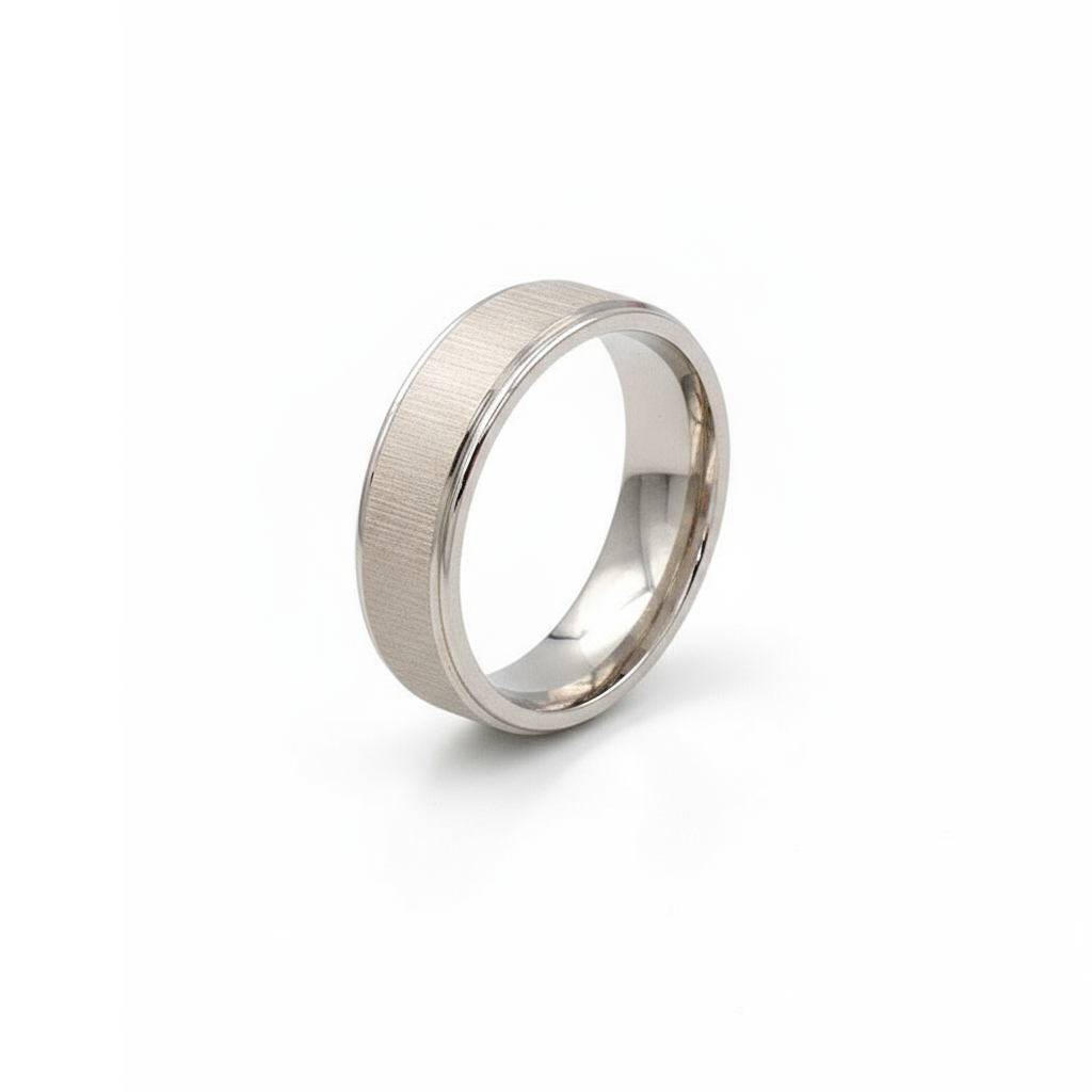 Anillo clásico texturizado 💍✨