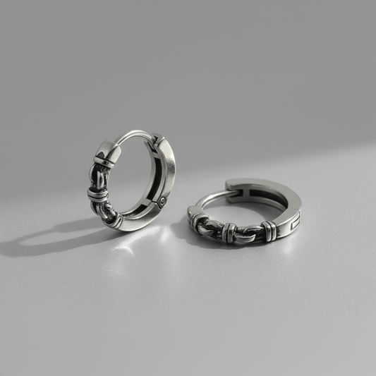 Aretes huggie diseño de Cadena delgada ⛓️✨